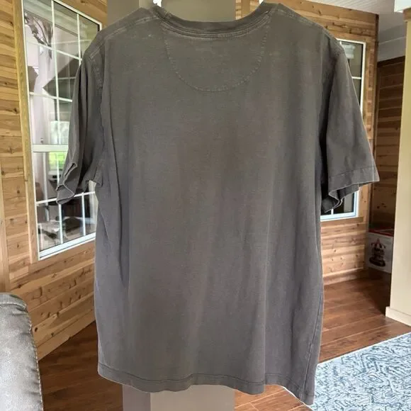 Ruff Hewn T-Shirt Men L Brown Tan Cotton Butter Soft Casual Streetwear Summer - Picture 5 of 7